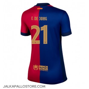 Barcelona Frenkie de Jong #21 Kotipaita Naisten 2024-25 Lyhythihainen